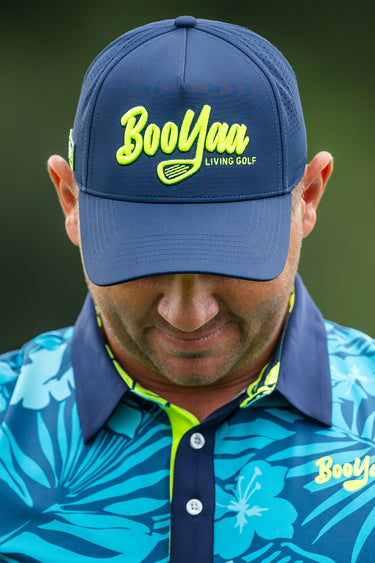 BooYaa Lifestyle Golf Cap - Navy Neon